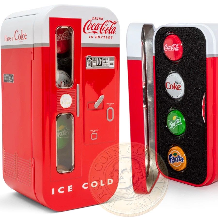 Vending Machine 4 Coin Silver Set  coin collectible [Barcode 866337000485] - Main Image 2
