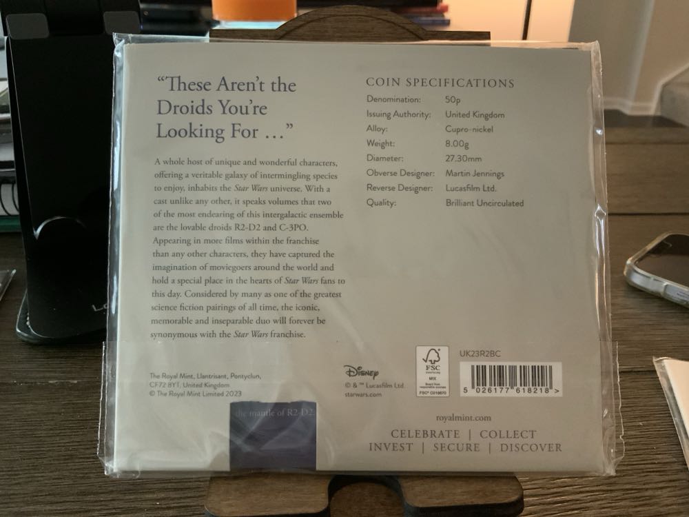 Star Wars : R2D2 And C3PO  coin collectible - Main Image 2