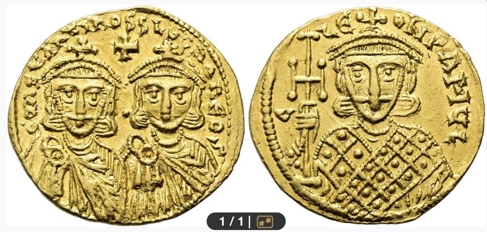 Constantin V. Copronymus, 741 - 775 n. Chr. Solidus, 756 - 764 n. Chr.  coin collectible - Main Image 3