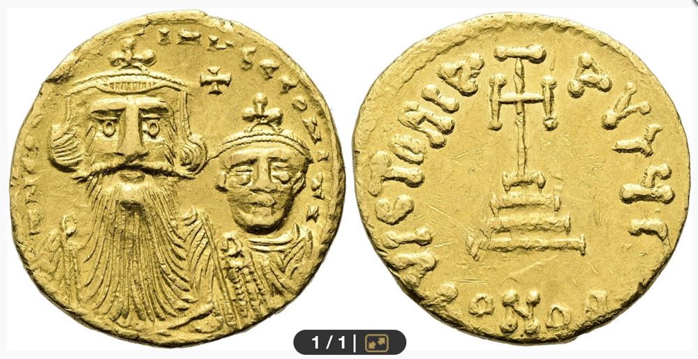 Constans II ( C.630-663)  coin collectible - Main Image 3