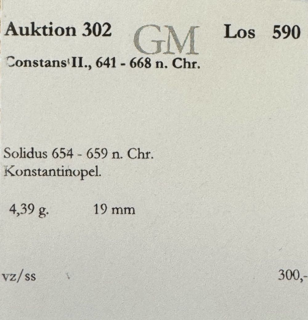 Constans II ( C.630-663)  coin collectible - Main Image 4