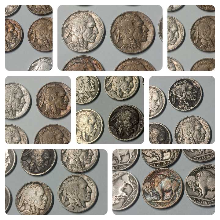 Nickels : Buffalo Lot Of ( 23 ) Some Nice All With Dates - Teens - 20s - 30s  coin collectible - Main Image 2