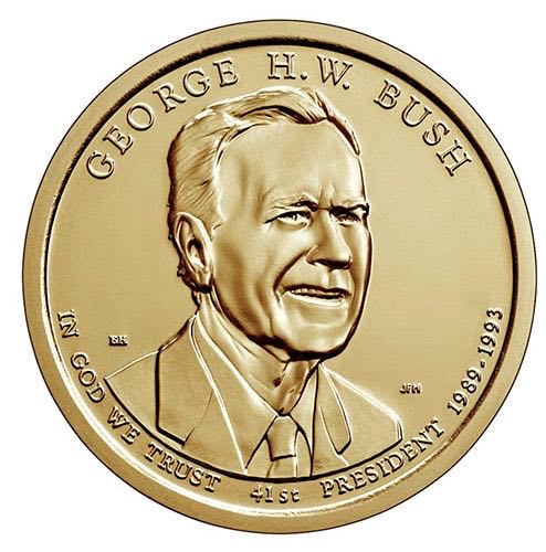 Dollar George HW Bush  coin collectible - Main Image 1