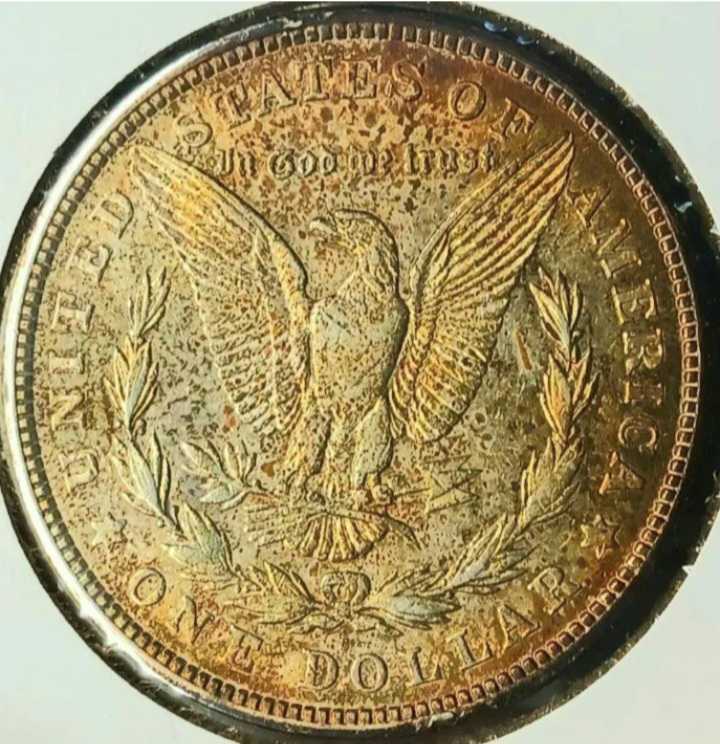 Silver Dollars : 1921 Morgan Silver Dollar Toned  coin collectible - Main Image 2