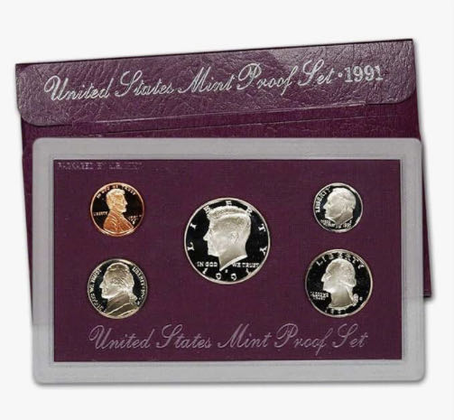 US Mint Proof Set 1989-1992  coin collectible - Main Image 2