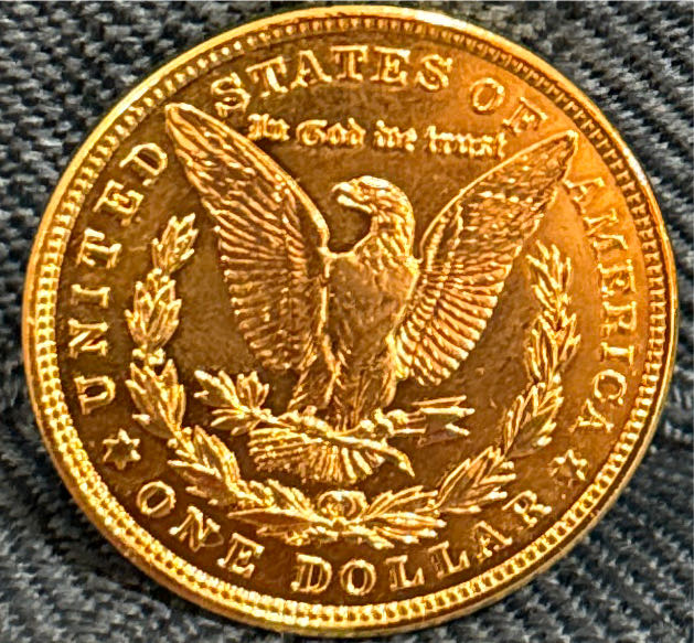 Morgan Dollar Gold  coin collectible - Main Image 2