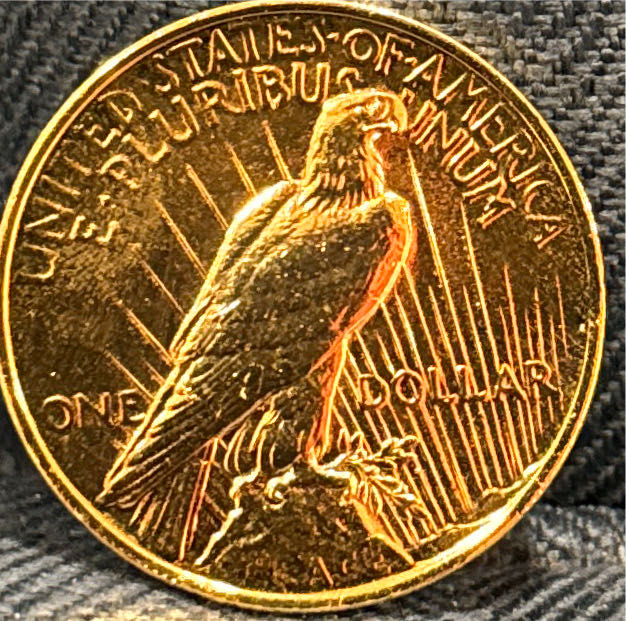 Peace Dollar Gold  coin collectible - Main Image 2