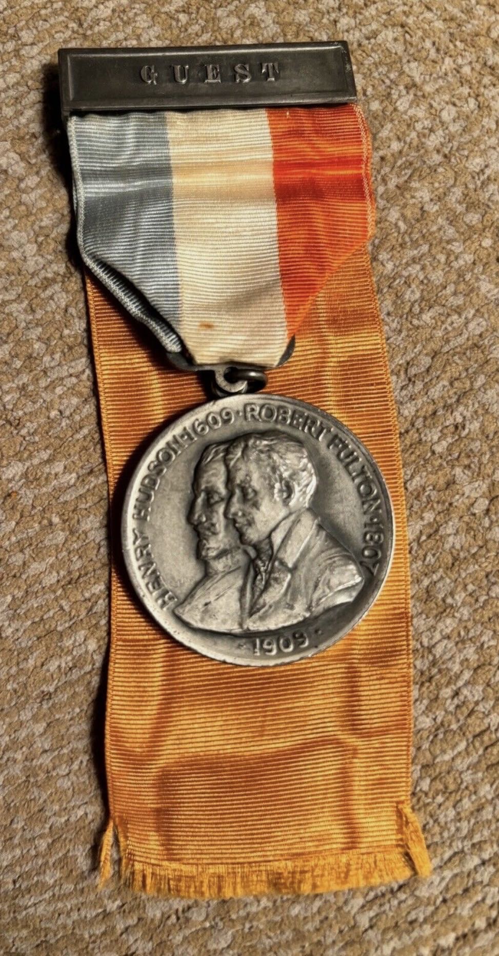 Hudson Fulton Celebration Guest Medal  coin collectible - Main Image 2