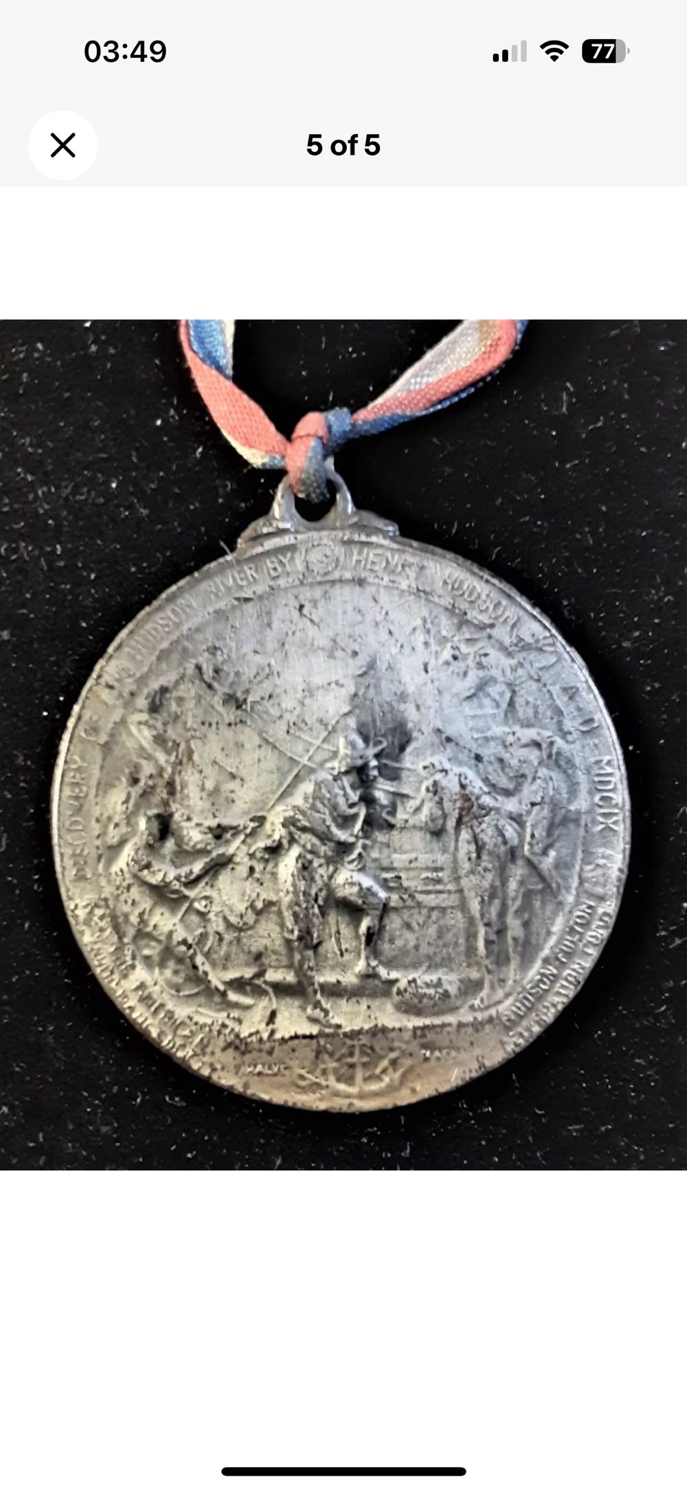 Hudson Fulton Celebration Medal  coin collectible - Main Image 2