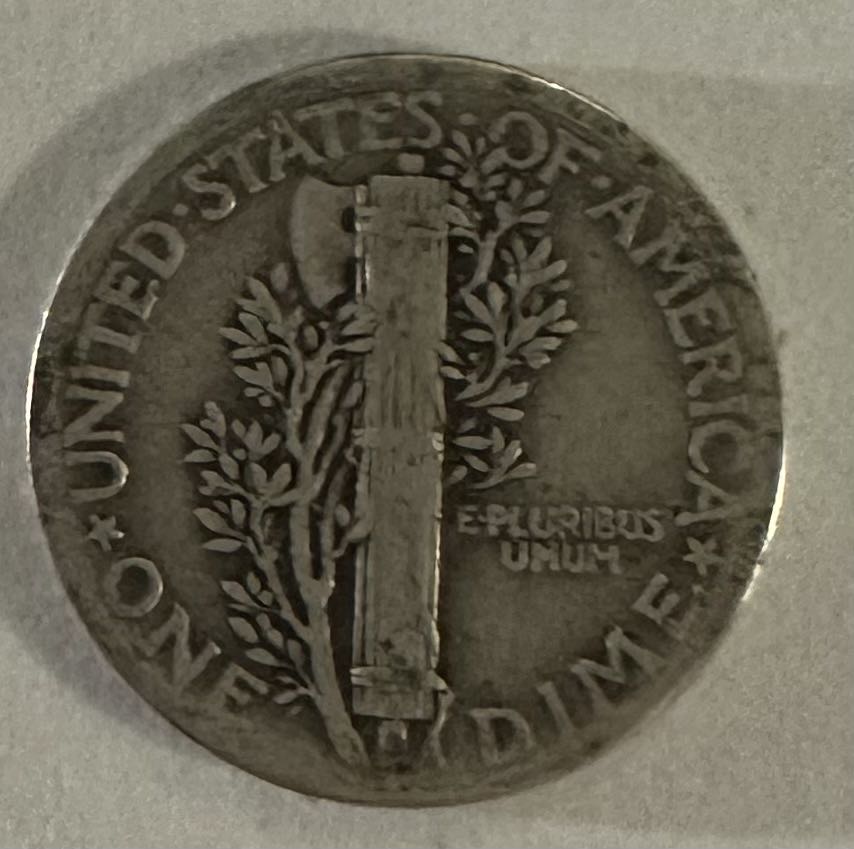 Dime Mercury 1937  coin collectible - Main Image 2