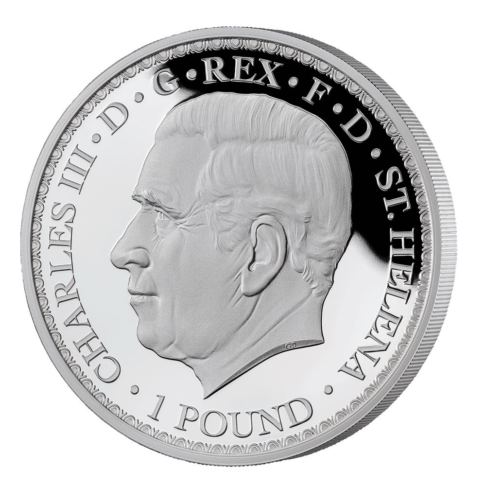 Una And The Lion Gold Silhouette - The East India Company coin collectible - Main Image 2