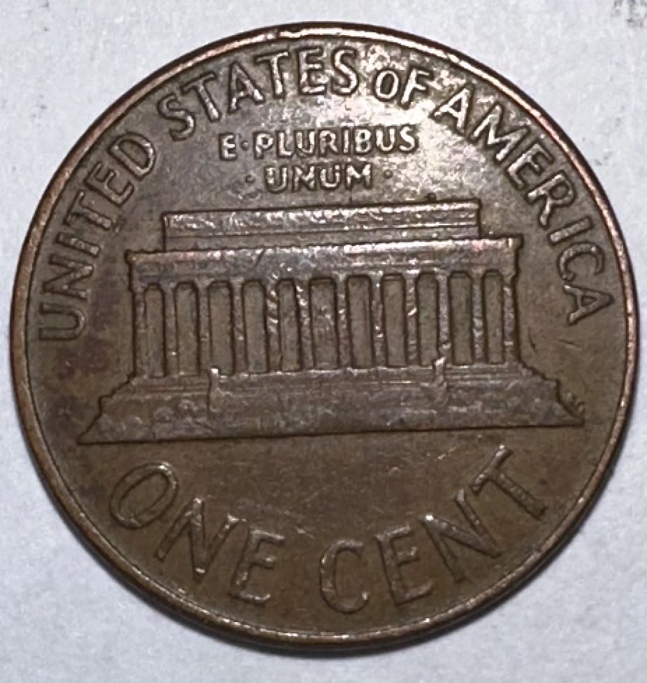 Penny Lincoln Memorial 1963 D  coin collectible - Main Image 2