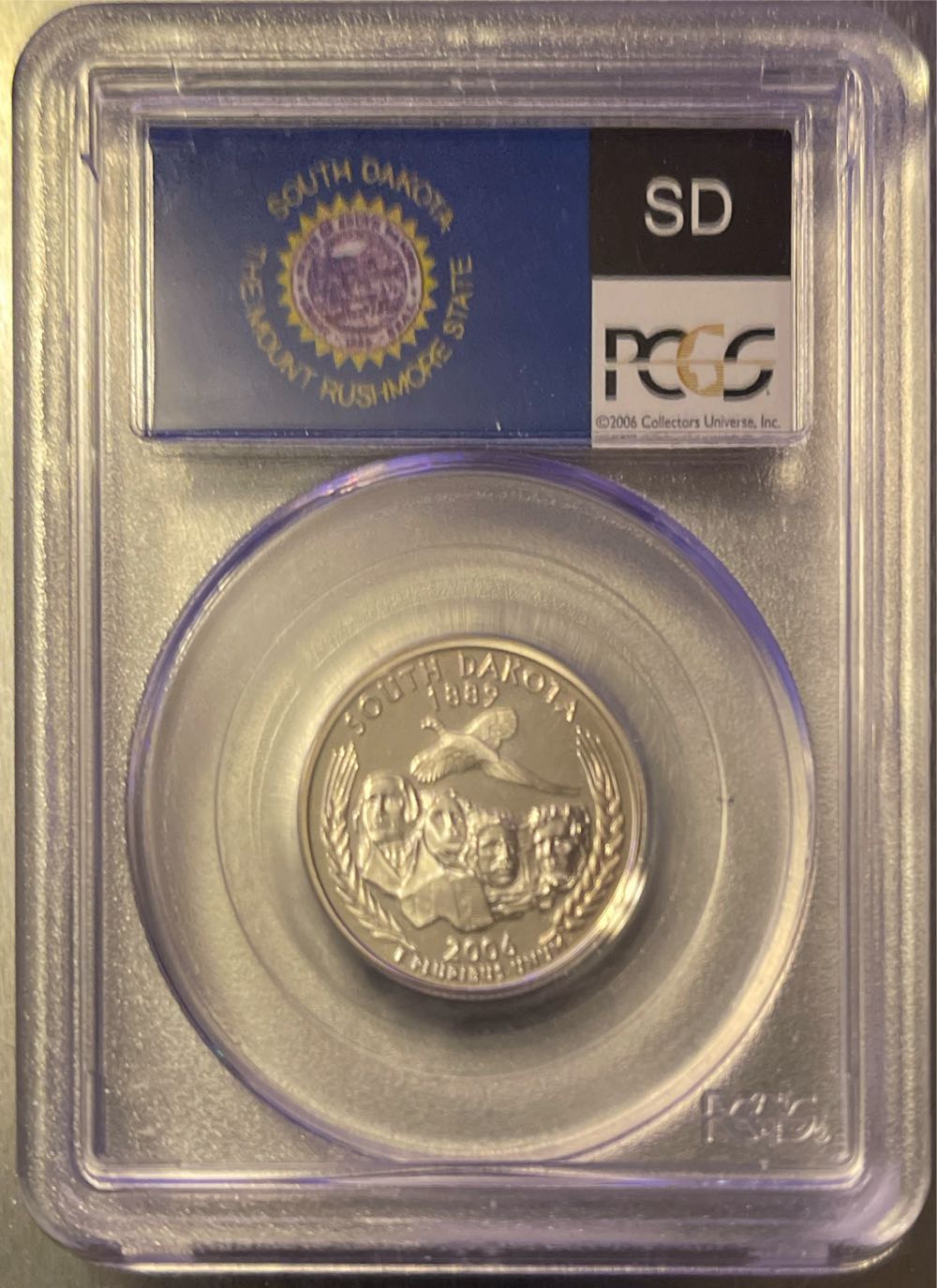 2006-S 25C, South Dakota, DCAM, Silver  coin collectible - Main Image 2