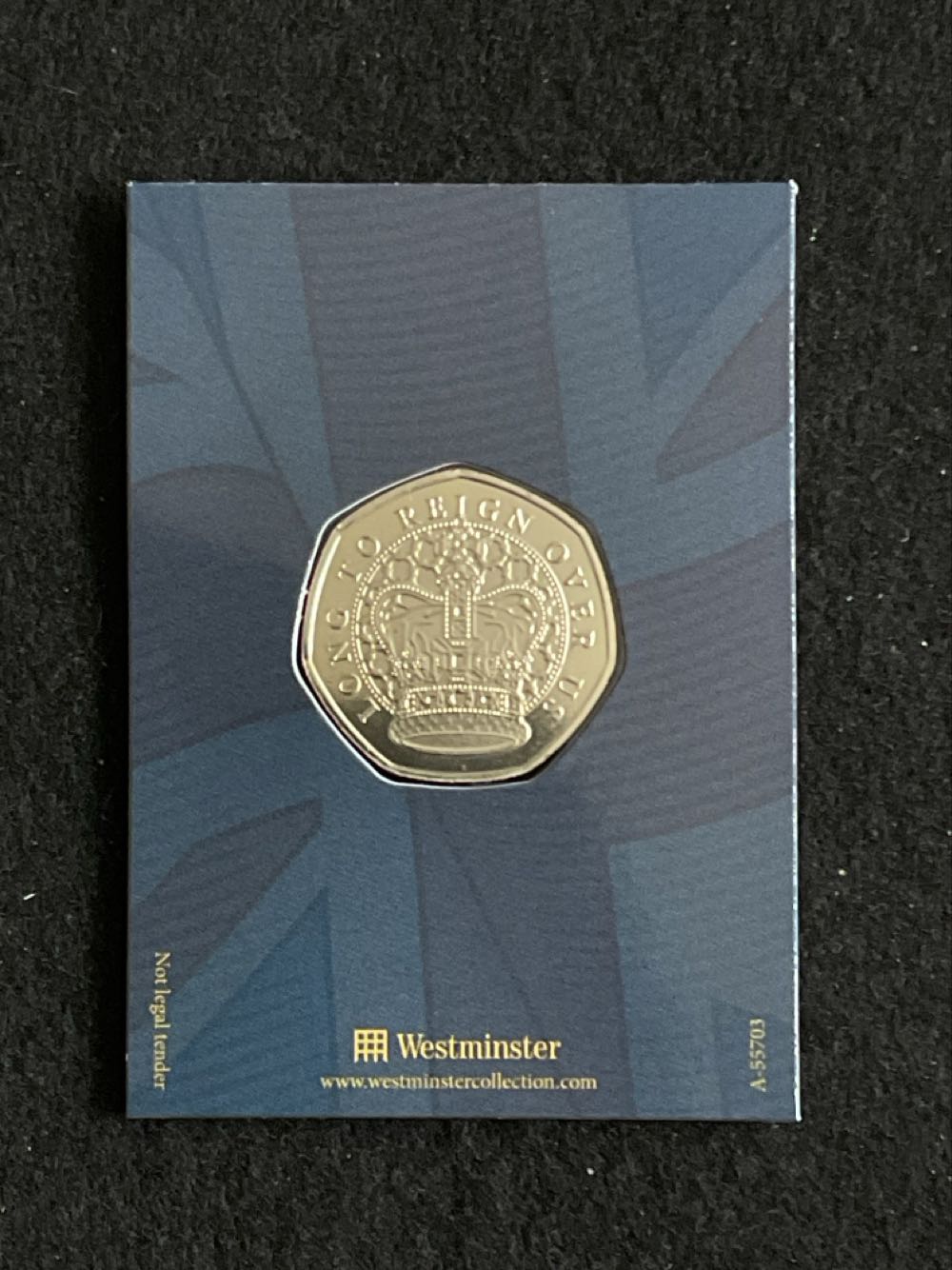 The King Visiting The Arc De Triomphe Medal  coin collectible - Main Image 2