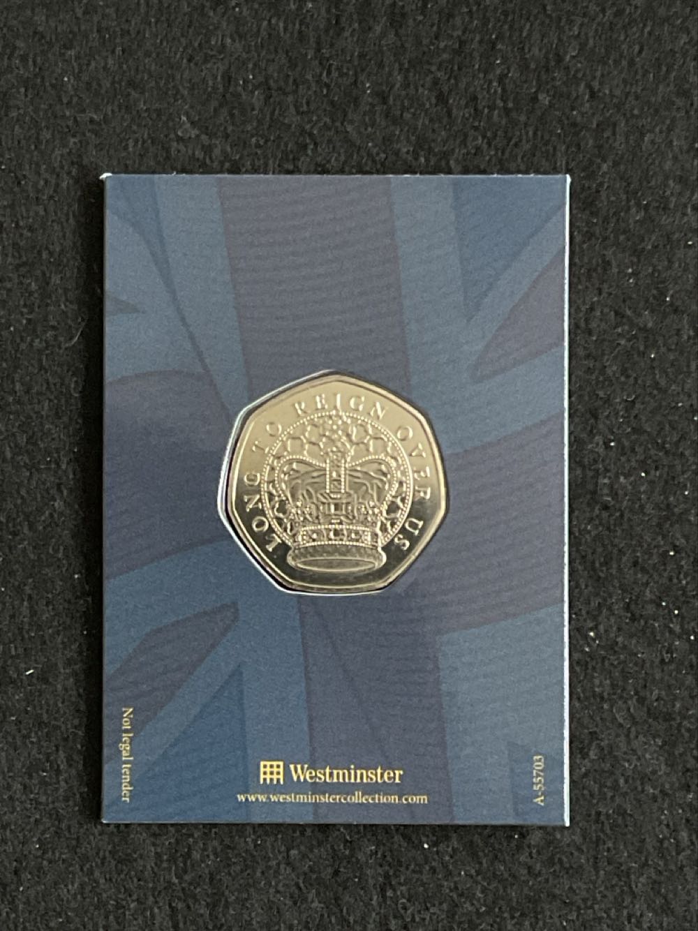 The King Meeting President Macron Medal  coin collectible - Main Image 2