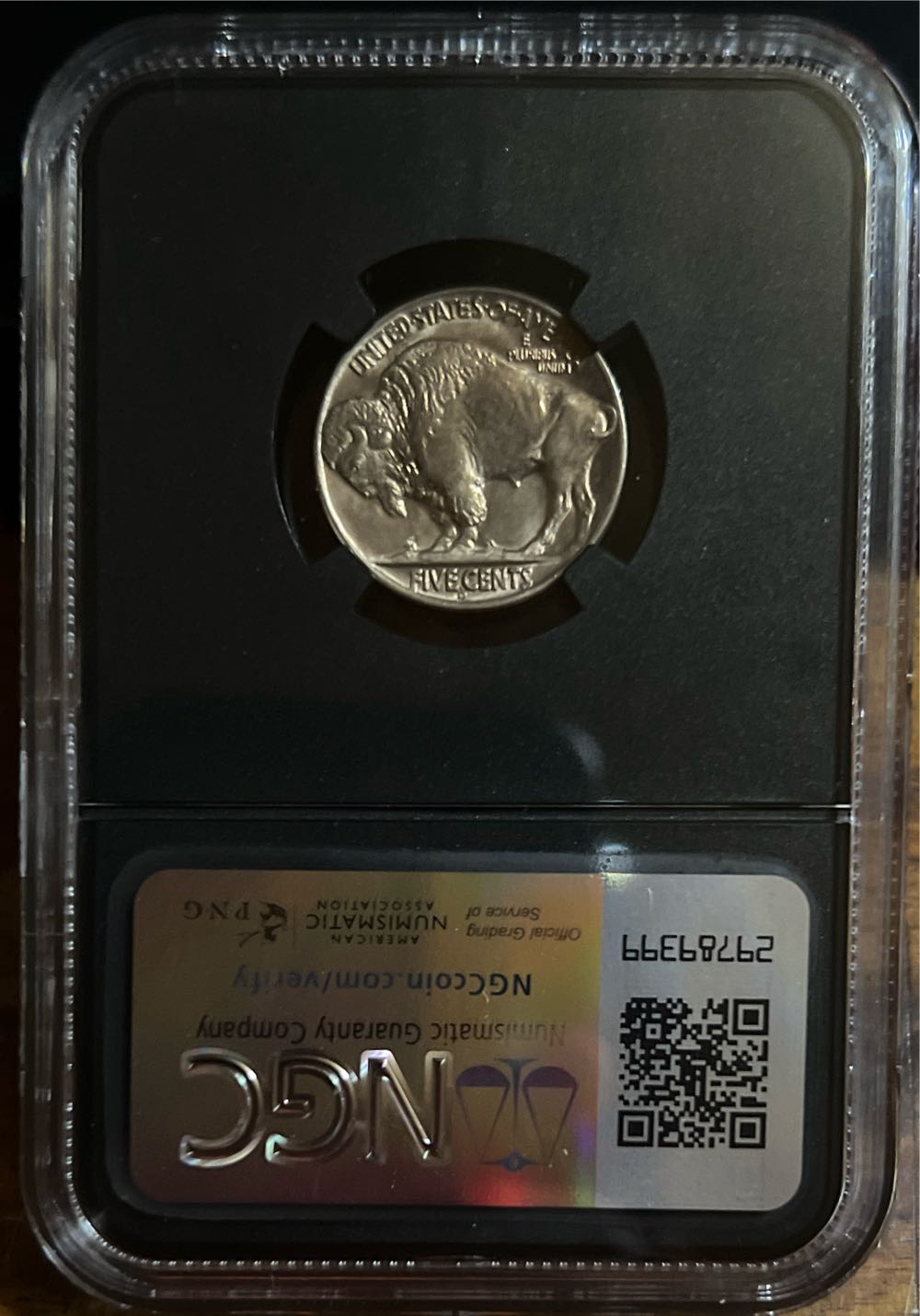 Buffalo Nickel - 1938 D Vaultbox 5 MS66 NGC  coin collectible - Main Image 2