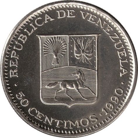 Venezuela 50 Centimos  coin collectible - Main Image 2