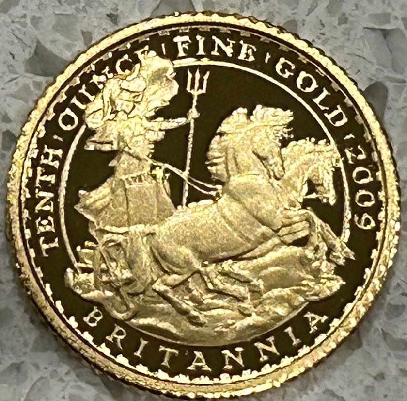 2009 Britannia - Proof 1/10th Gold  coin collectible - Main Image 1