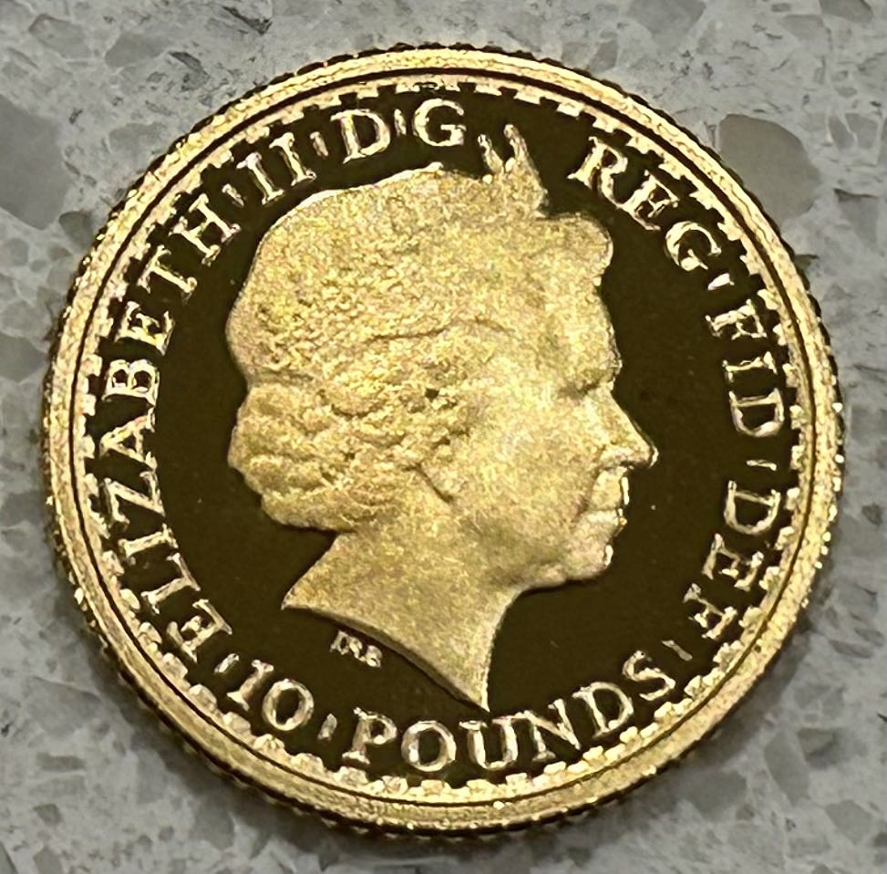 2009 Britannia - Proof 1/10th Gold  coin collectible - Main Image 2