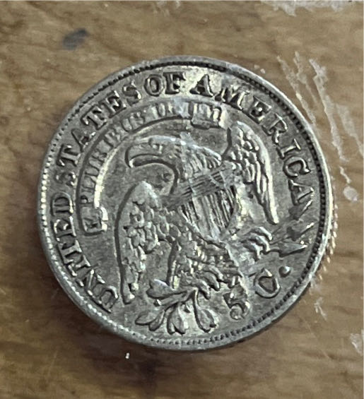 Capped Bust Half Dime - 1835 Vaultbox 7 AU8.3 NGCX  coin collectible - Main Image 2