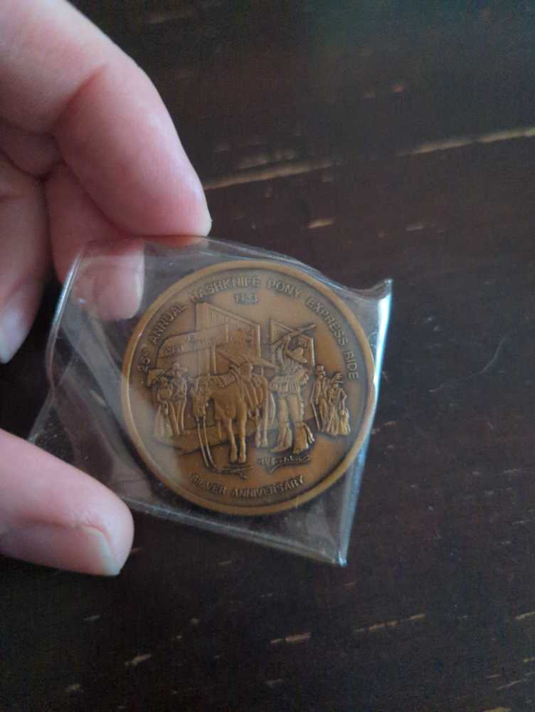 Arizona Hashknife Gang Pony Express 1983  coin collectible - Main Image 2