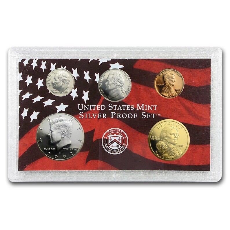 2002 United States Mint Silver Proof Set 2002  coin collectible [Barcode 704785001077] - Main Image 2