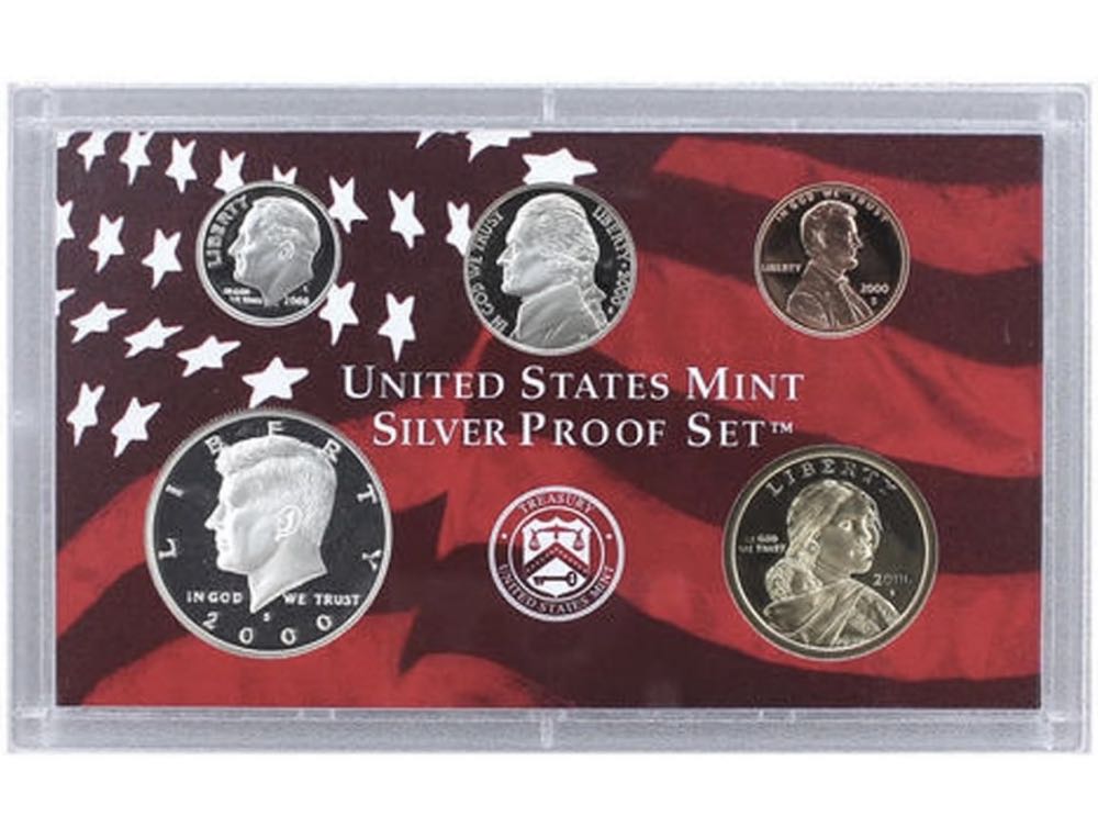 2000 United States Mint Silver Proof Set 2000  coin collectible - Main Image 2