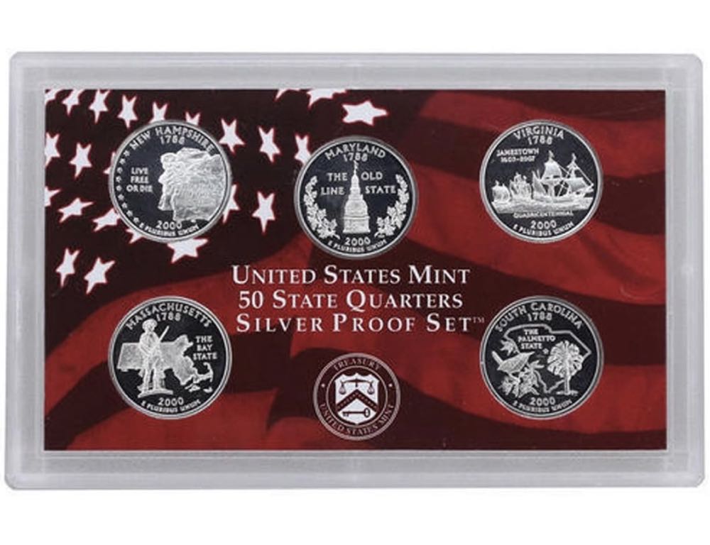 2000 United States Mint Silver Proof Set 2000  coin collectible - Main Image 3