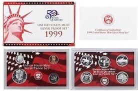 1999 United States Mint Silver Proof Set 1999  coin collectible - Main Image 2