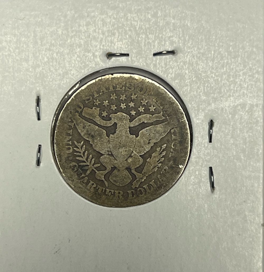 Barber Quarter 1893  coin collectible - Main Image 2