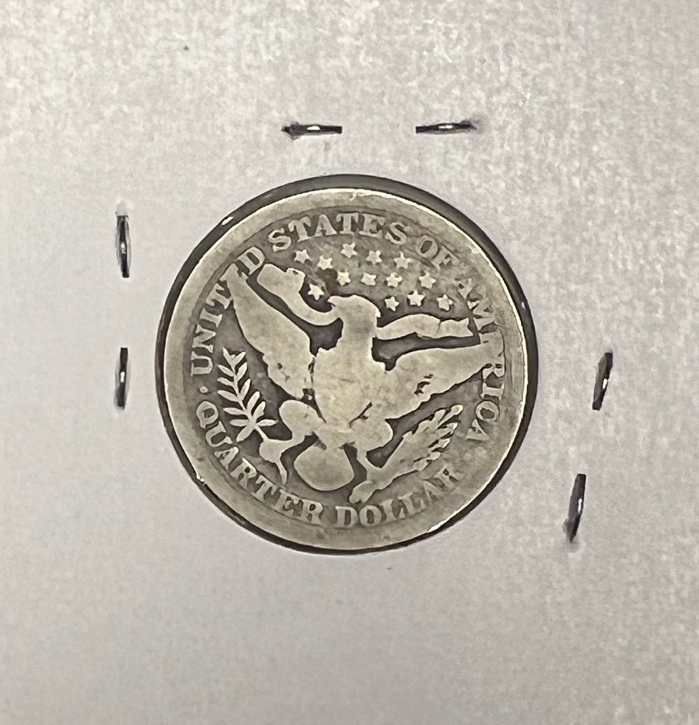 Barber Quarter 1896  coin collectible - Main Image 2