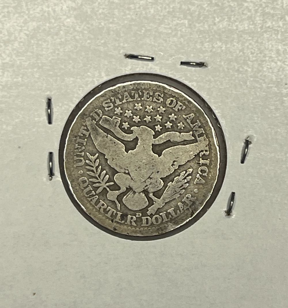 Barber Quarter 1914-D  coin collectible - Main Image 2