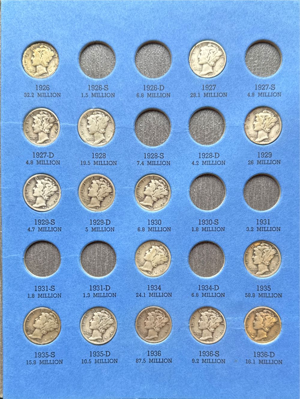 Mercury Head Dime Collection (Book)  coin collectible - Main Image 3