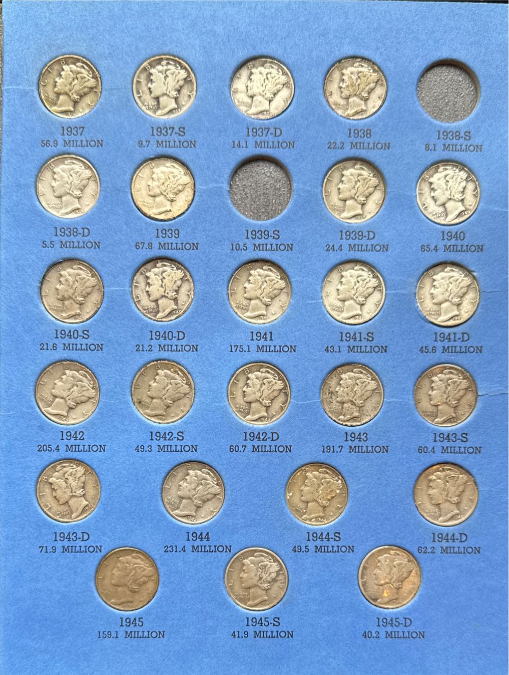 Mercury Head Dime Collection (Book)  coin collectible - Main Image 4
