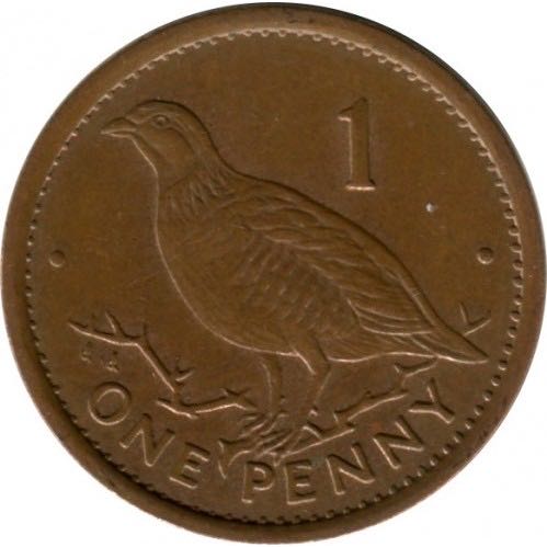 Gibraltar 1 Penny  coin collectible - Main Image 2