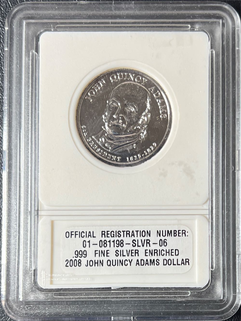 2008 John Quincy Adams Dollar  coin collectible - Main Image 2