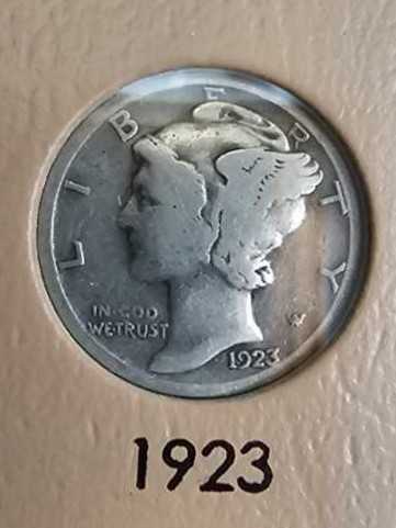 1923 Mercury Dime  coin collectible - Main Image 2