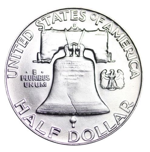 Franklin Silver Half Dollar 1959 D  coin collectible - Main Image 2