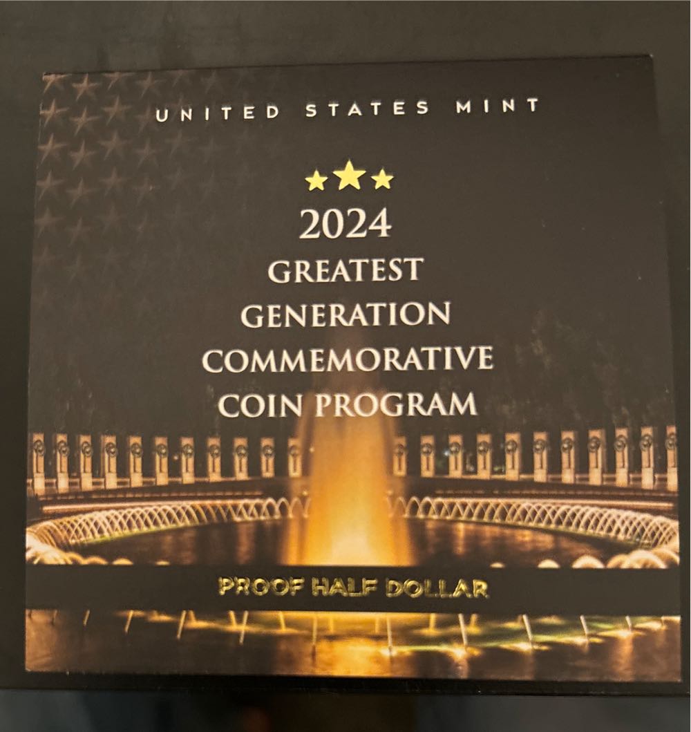 2024 Greatest Generation  PROOF Half Dollar Commemorative Coin  coin collectible [Barcode 704786561570] - Main Image 3