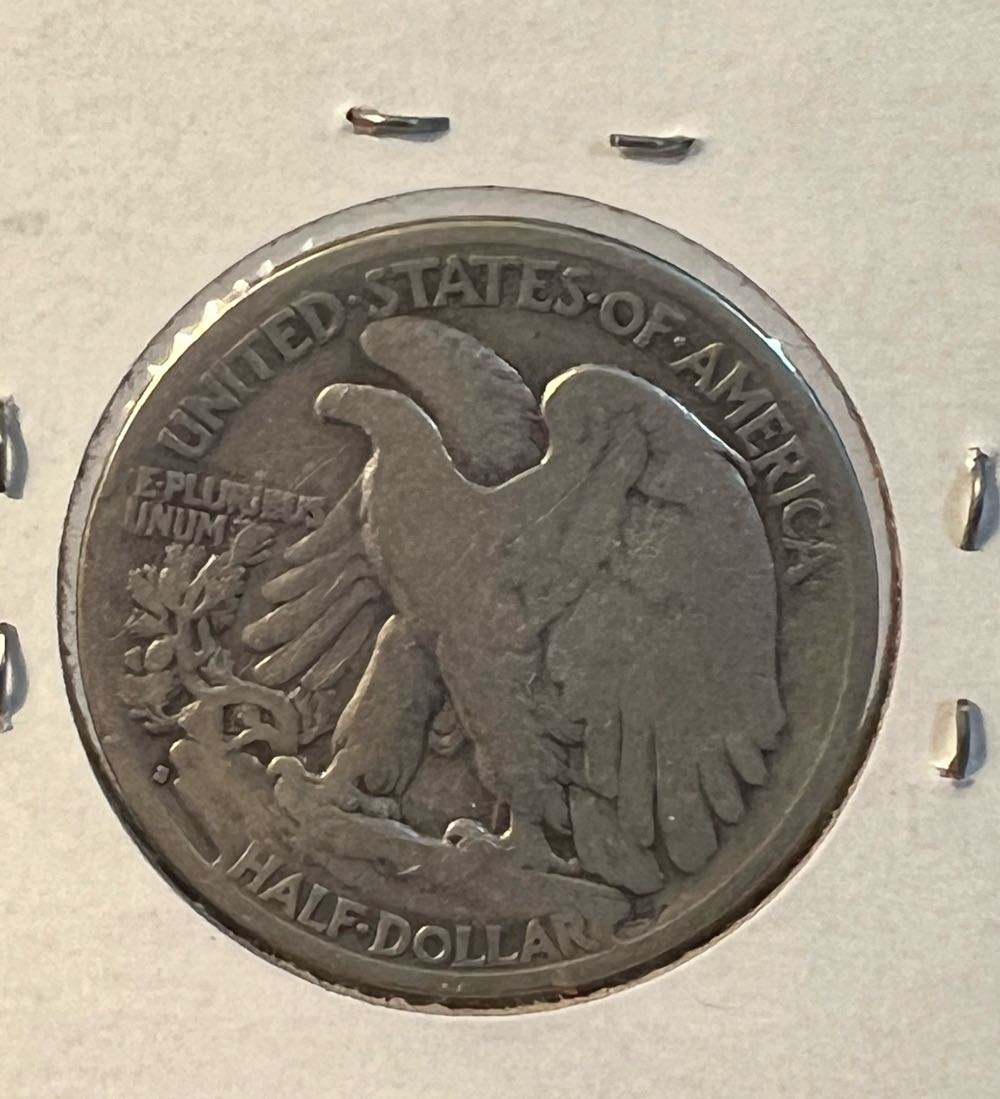 Walking Liberty Half Dollar 1933 S  coin collectible - Main Image 2