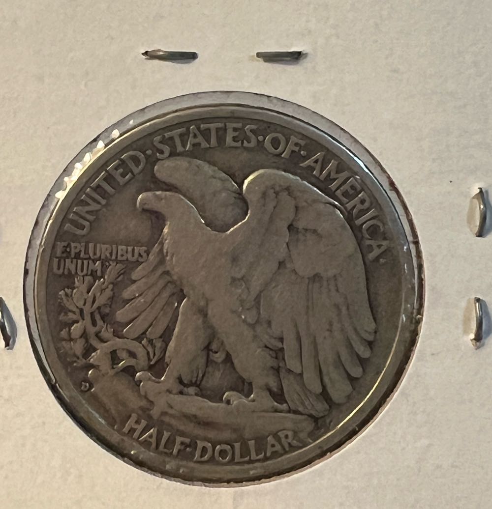 Walking Liberty Half Dollar 1936 D  coin collectible - Main Image 2