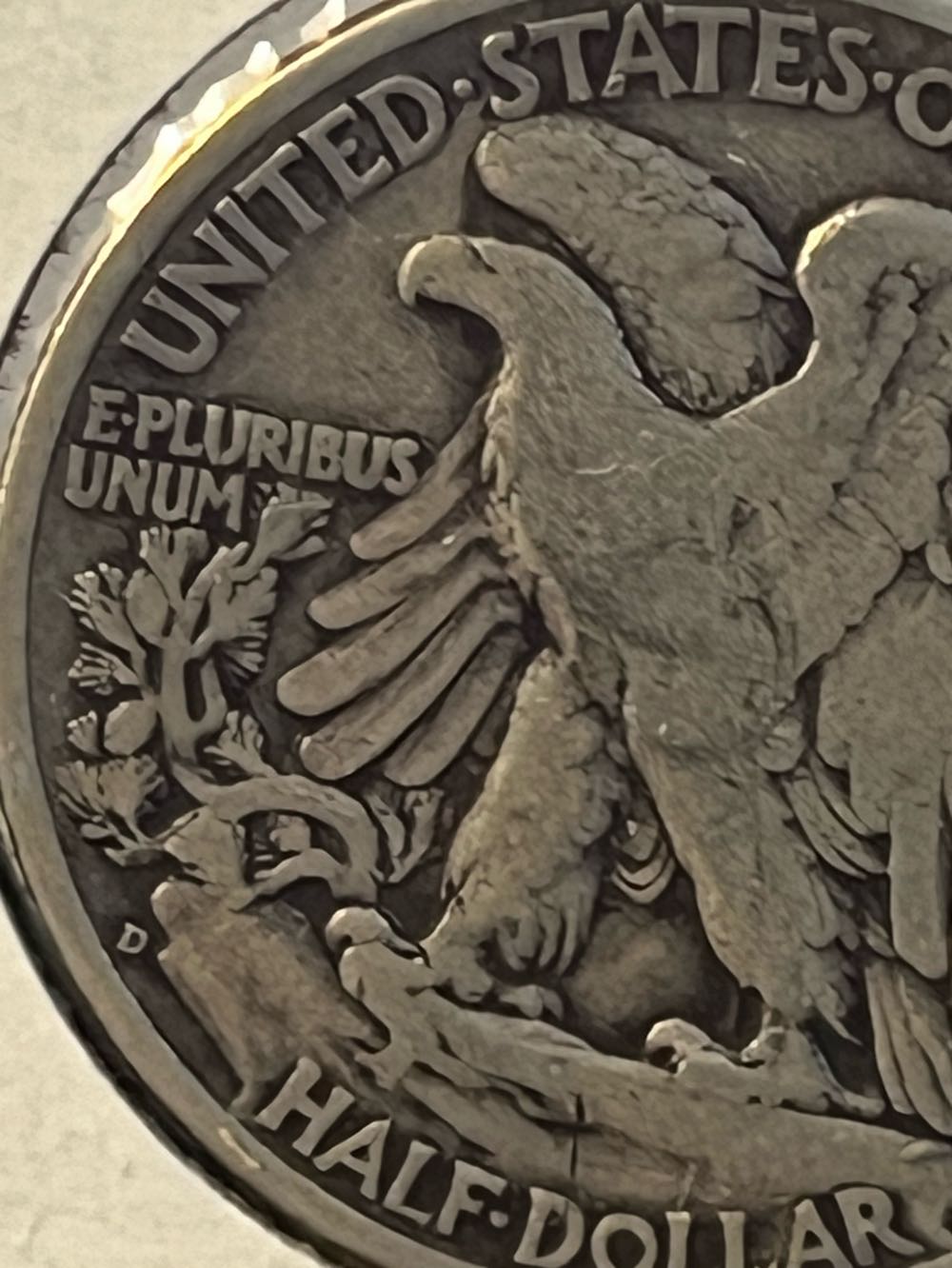 Walking Liberty Half Dollar 1941 D  coin collectible - Main Image 3