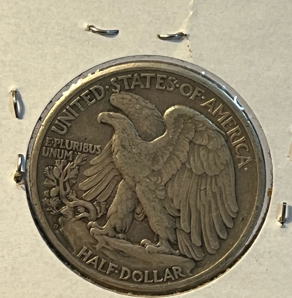 Walking Liberty Half Dollar 1945 D  coin collectible - Main Image 2