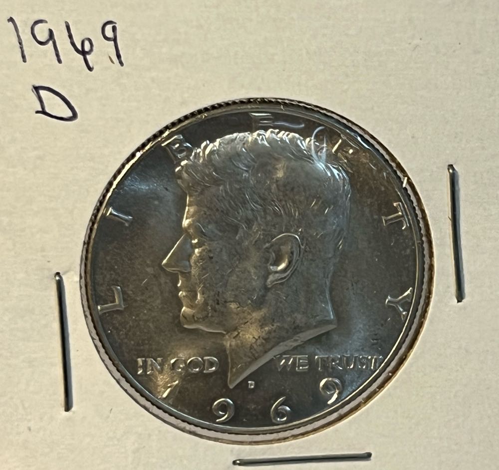 Kennedy Half Dollar 1969 D  coin collectible - Main Image 1