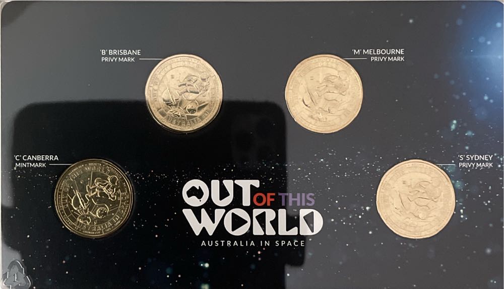 Moon To Mars 2024 Mintmark And Privy Mark Four -Coin Set  coin collectible [Barcode 9314688113398] - Main Image 3