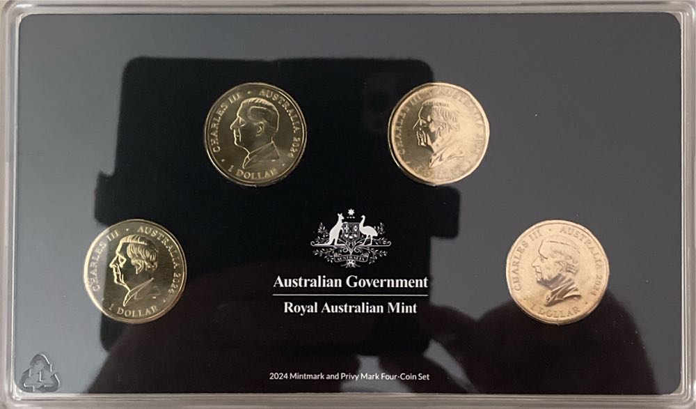 Moon To Mars 2024 Mintmark And Privy Mark Four -Coin Set  coin collectible [Barcode 9314688113398] - Main Image 4