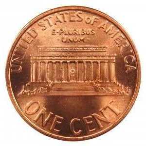 1996 US Penny  coin collectible - Main Image 2