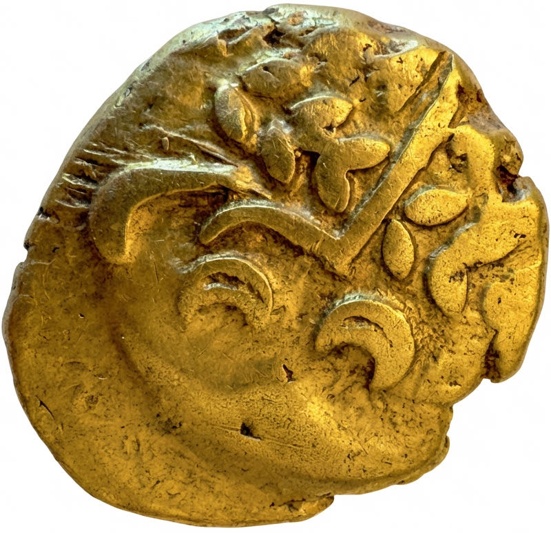 Stater. Au./El. Early uninscribed »B« Gold/»Chute« type. South-Western Region (Dorset, Teile von Somerset, Wiltshire, Hampshire), Durotriges  coin collectible - Main Image 5