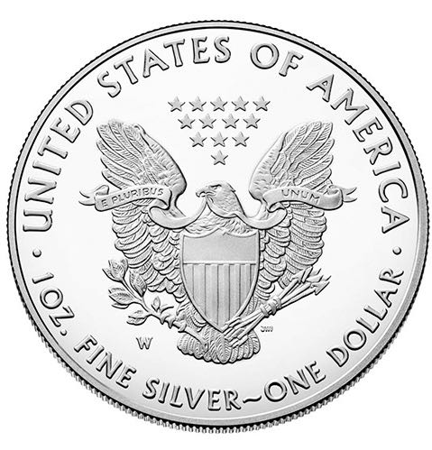 2021 W Eagle S$1 - Type 1 Uncirculated  coin collectible - Main Image 2
