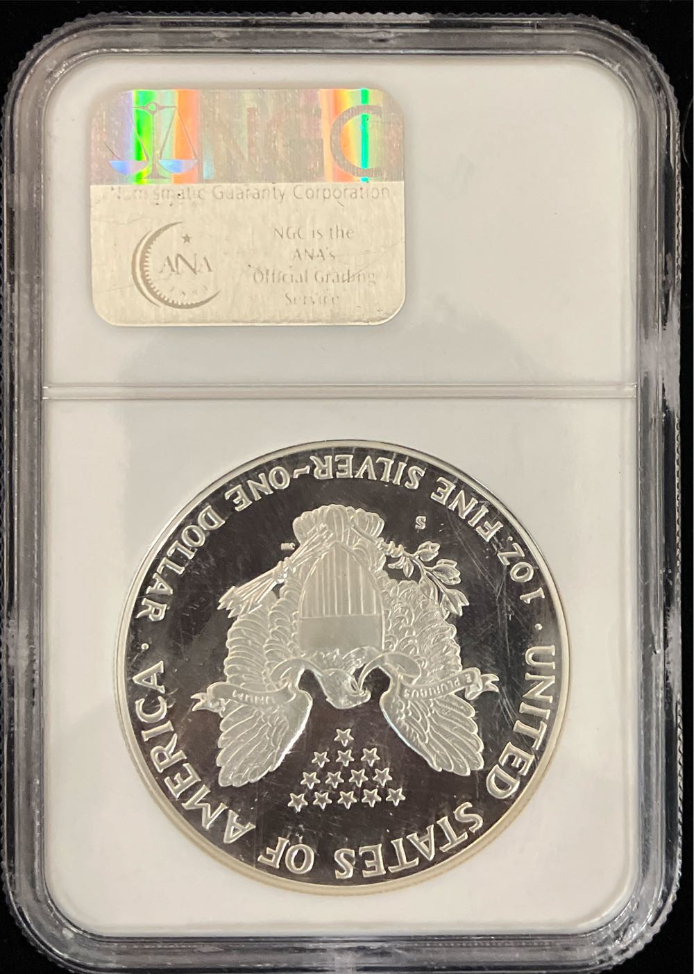 1988 S Silver Eagle Proof  coin collectible - Main Image 2